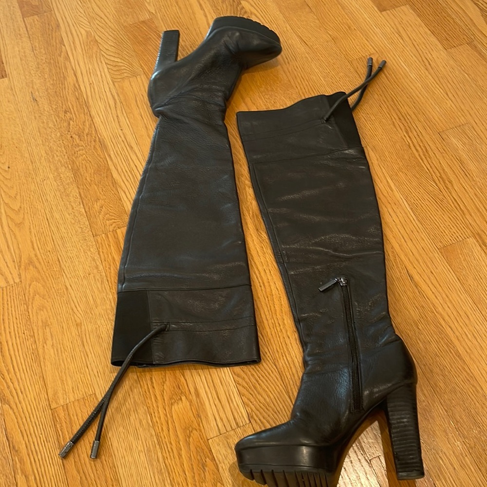 Leather over the knee Calvin Klein Boots